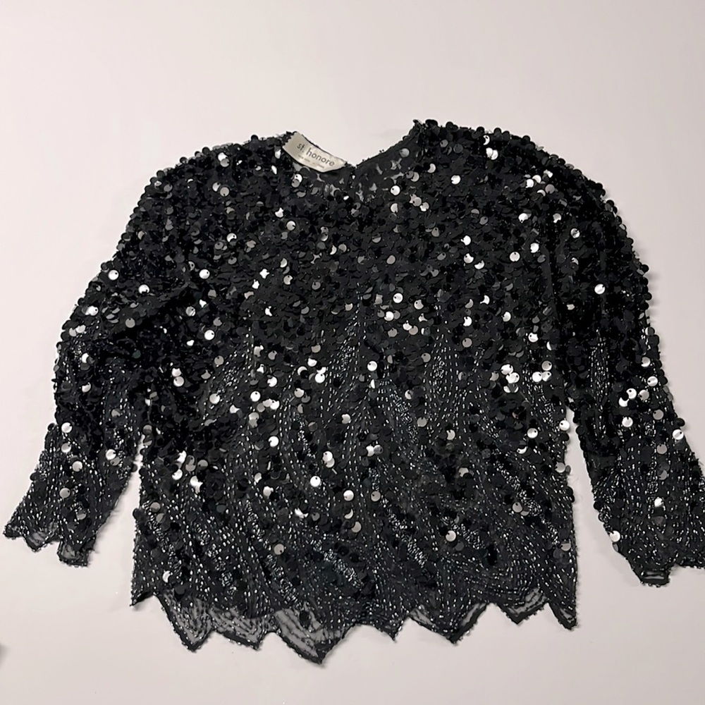 St honore sequin top